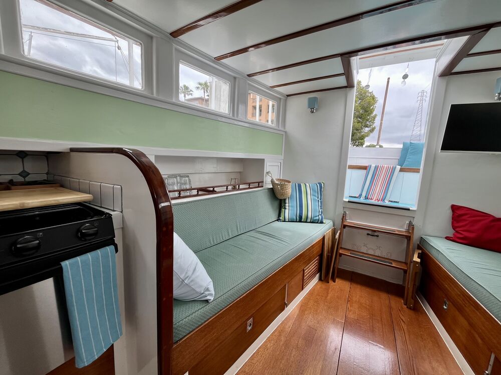 The salon from the starboard side.