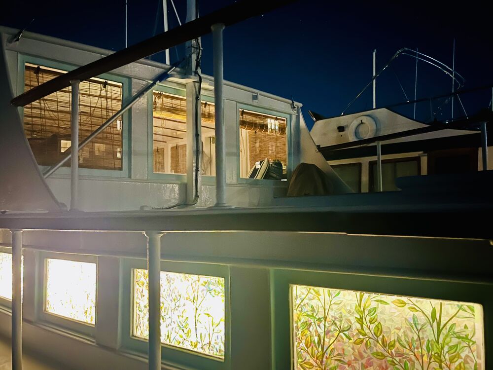 ESLO at the dock at night.