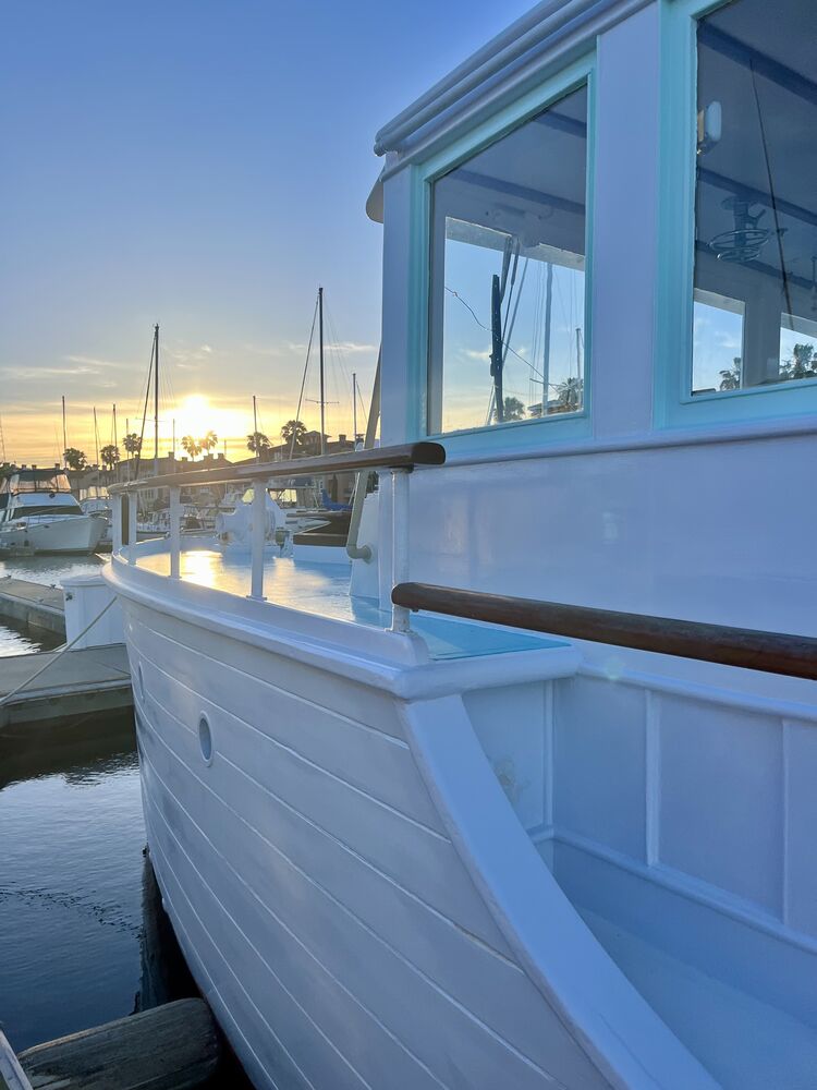Sunset from the bow.