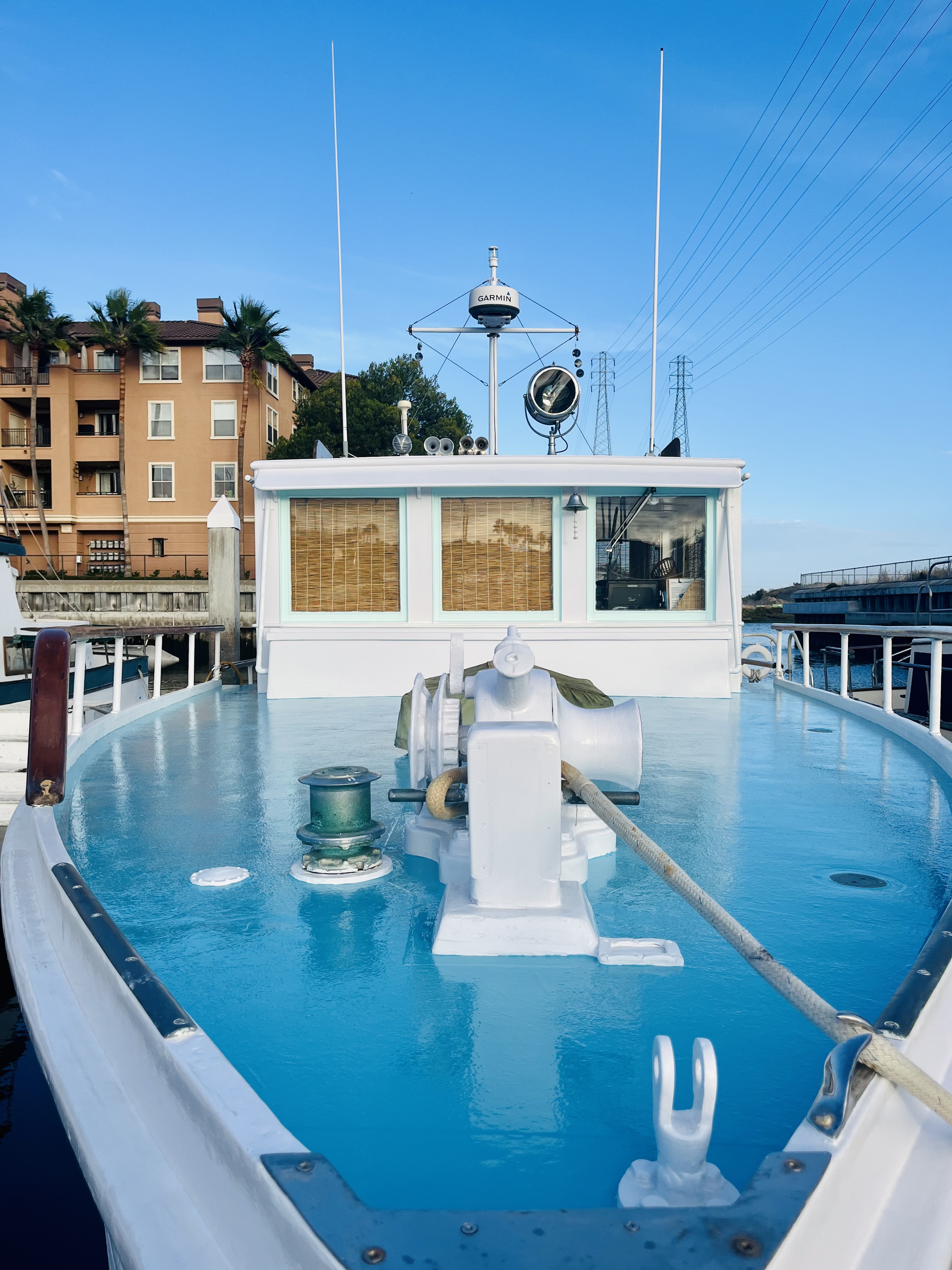 The forward deck of ESLO.