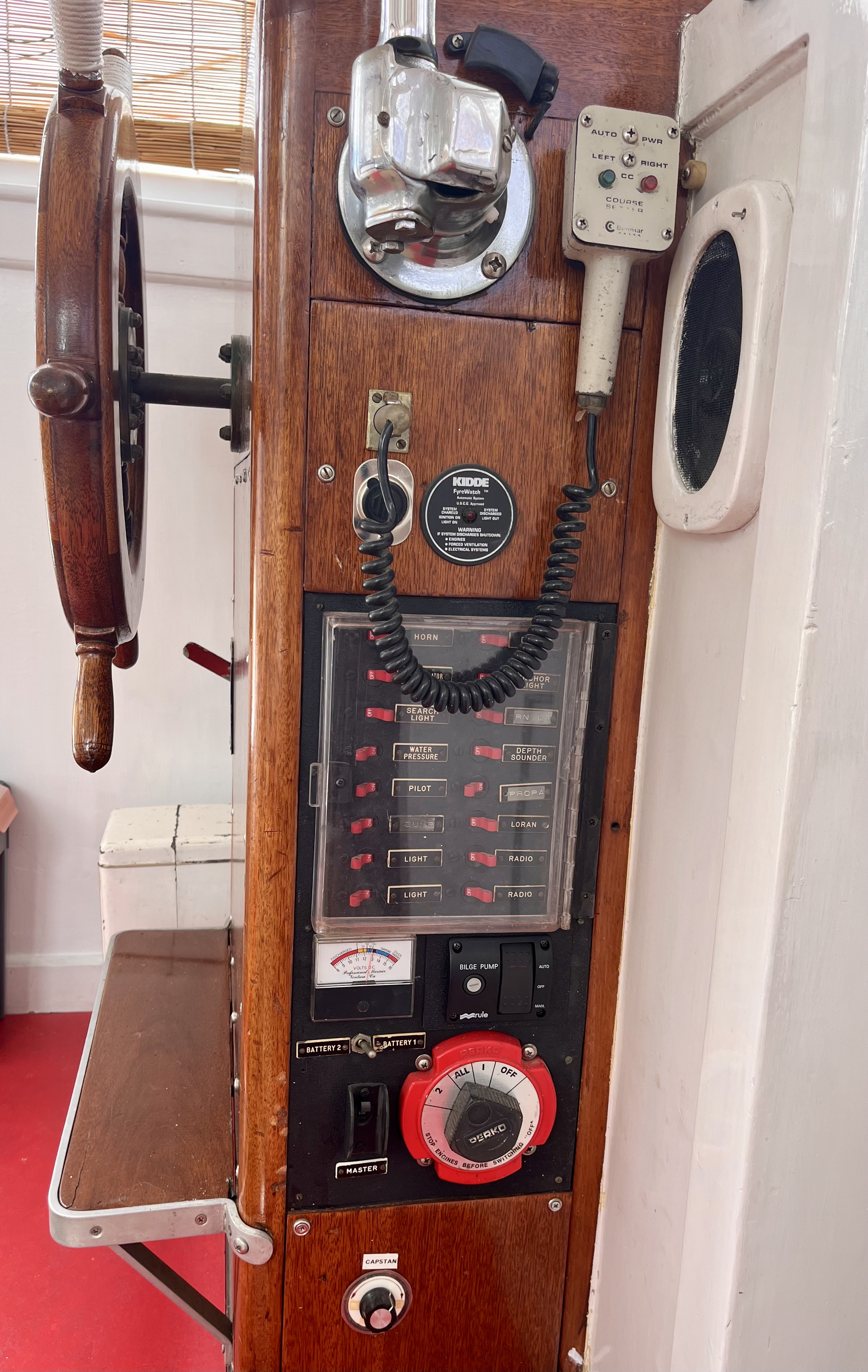 The electrical and navigation control station.