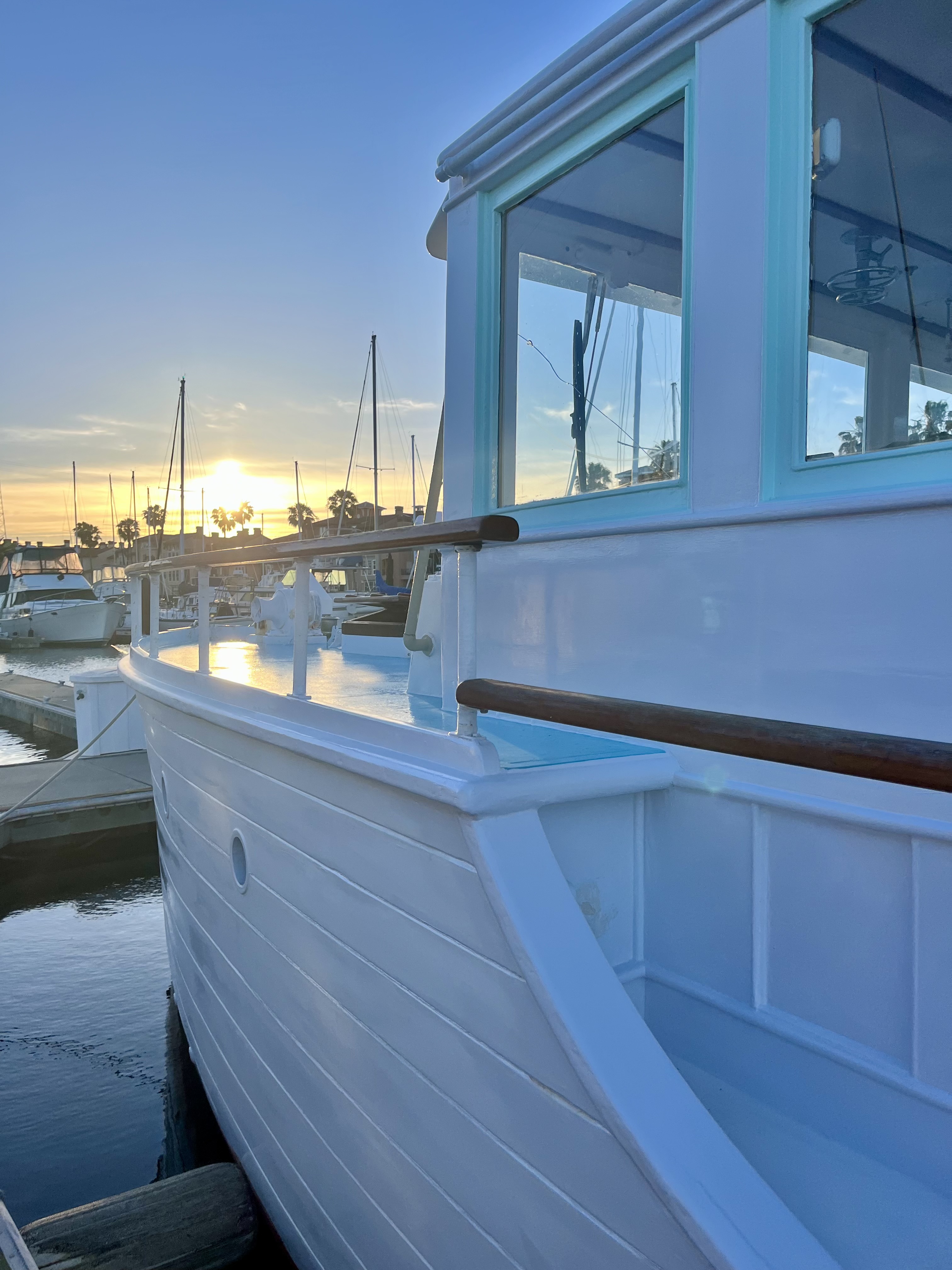 Sunset from the bow.